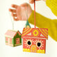 Gingerbread House Screen-Printed Board Decoration