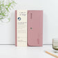A5 recycled leather wire-bound folio - EDIT powder pink
