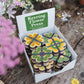 Keyring Flower Press - Greens & Yellows