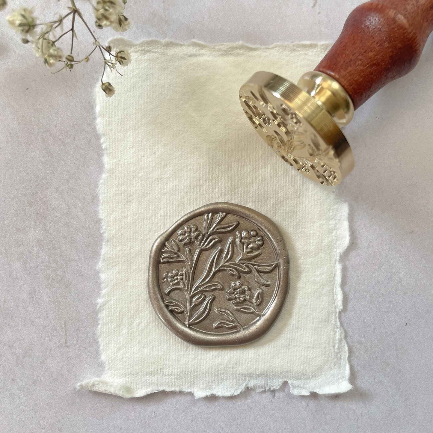 Orchard Wax Stamp - Large | Flowery Wax Stamp | Boxed