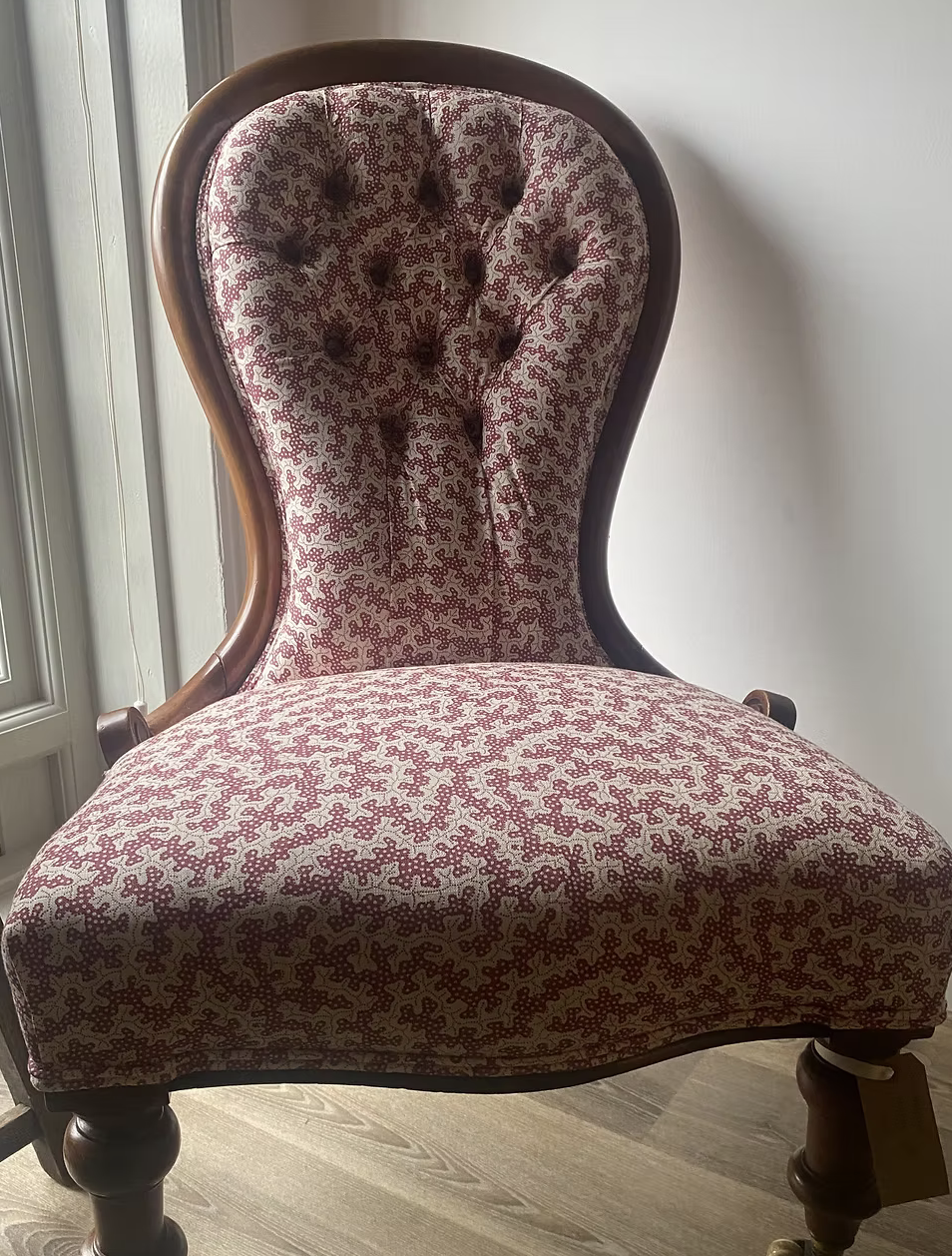 Victorian Nursing Chair in Truffle Sanderson