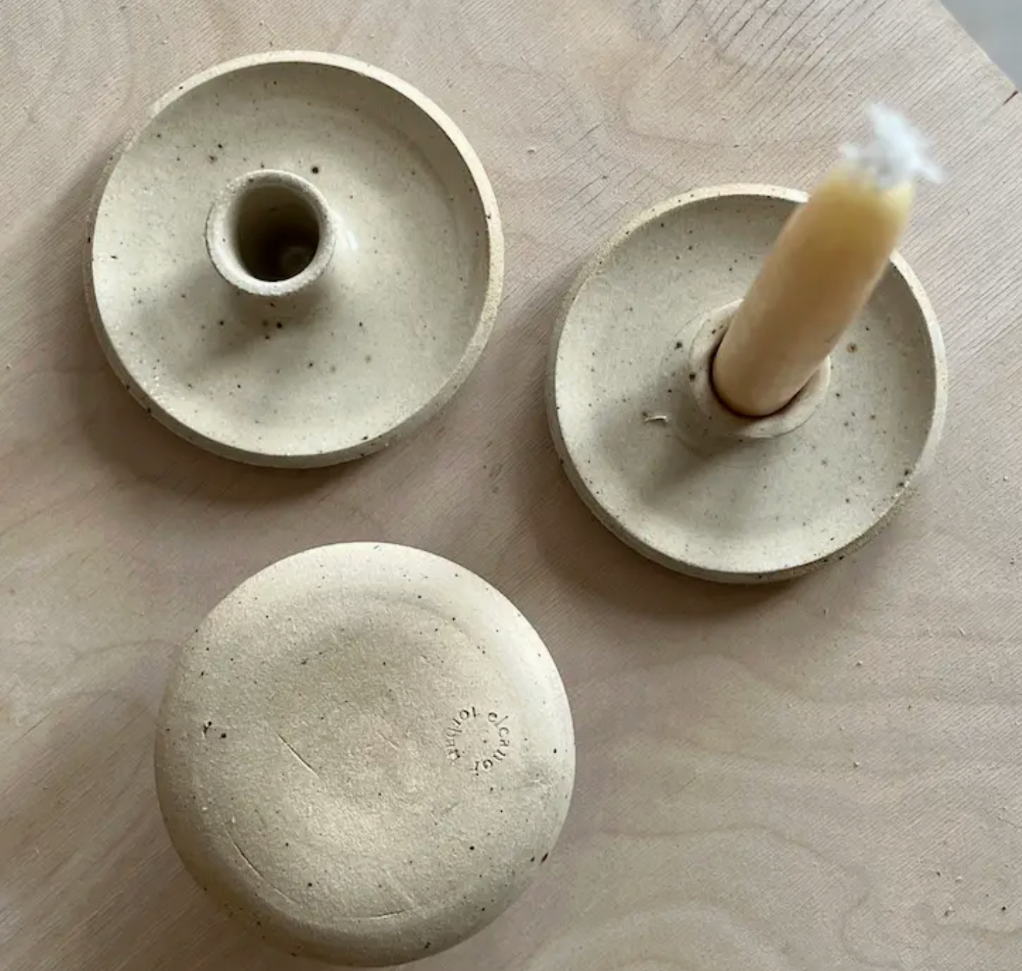 Taper candle holder.