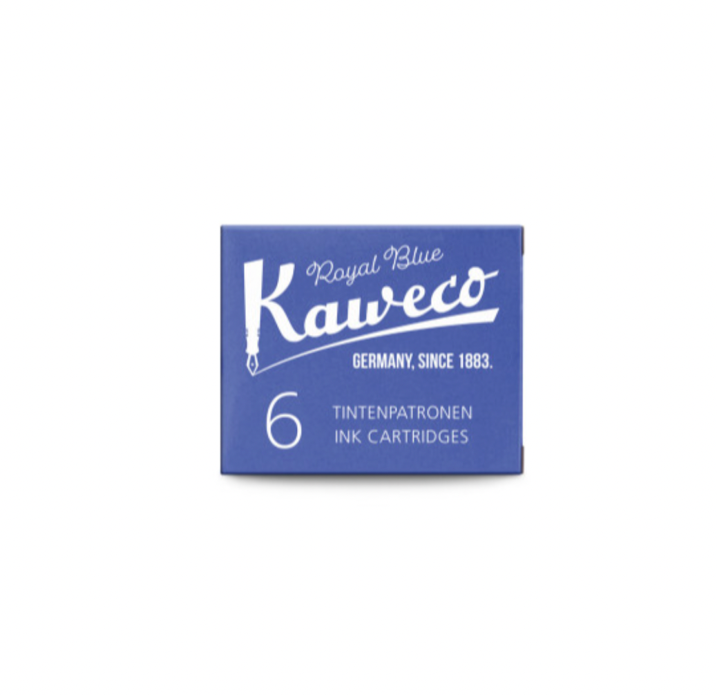KAWECO INK CARTRIDGES - PACK OF 6 - ROYAL BLUE