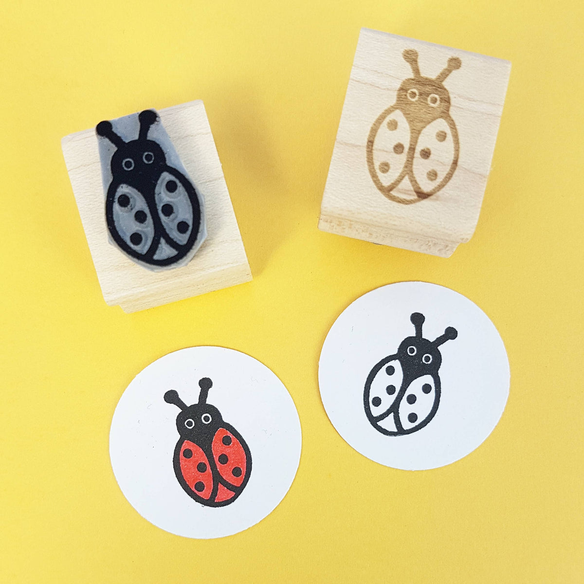 Ladybird Ladybug Mini Rubber Stamp