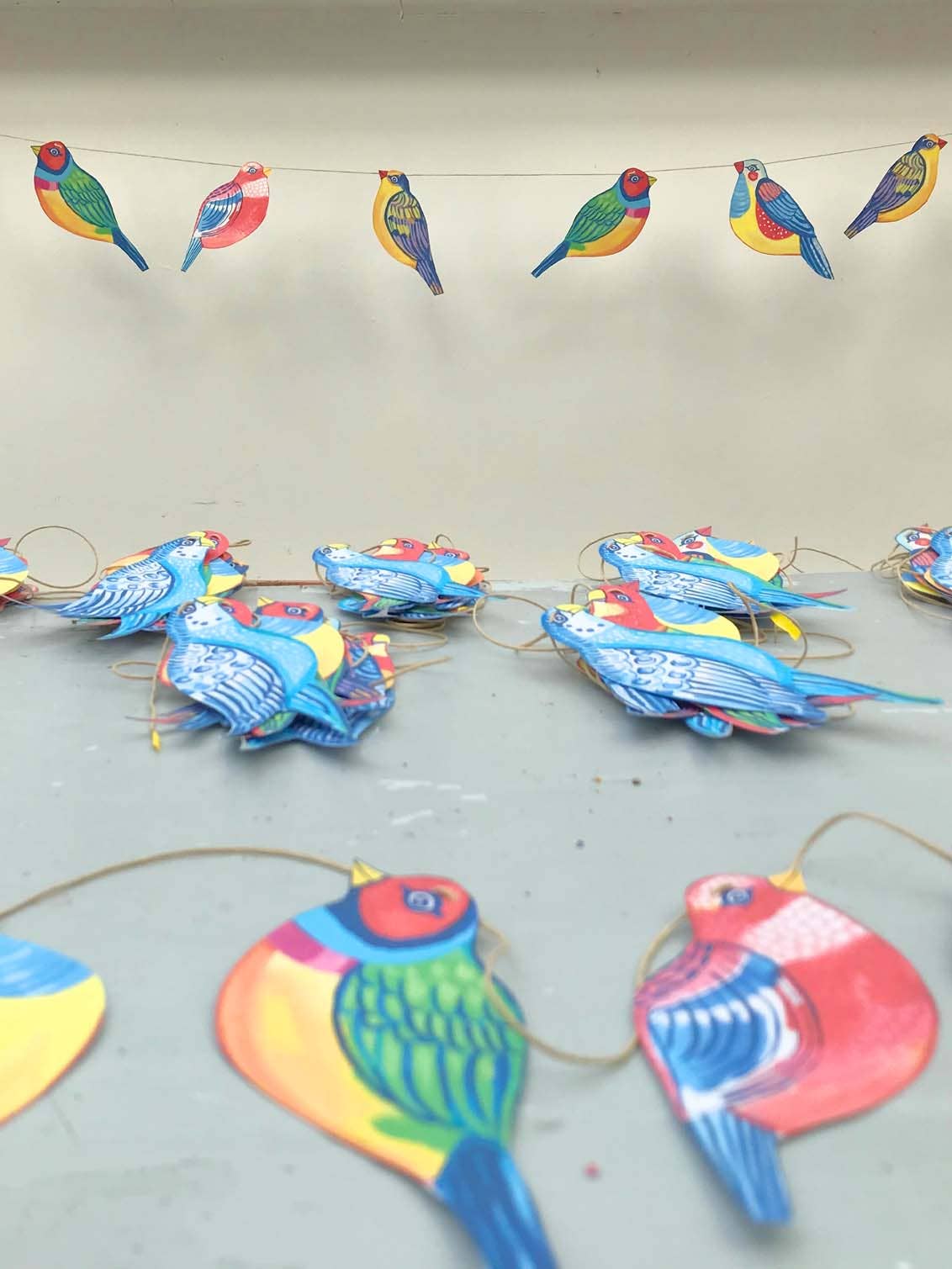 Colourful Bird Garland