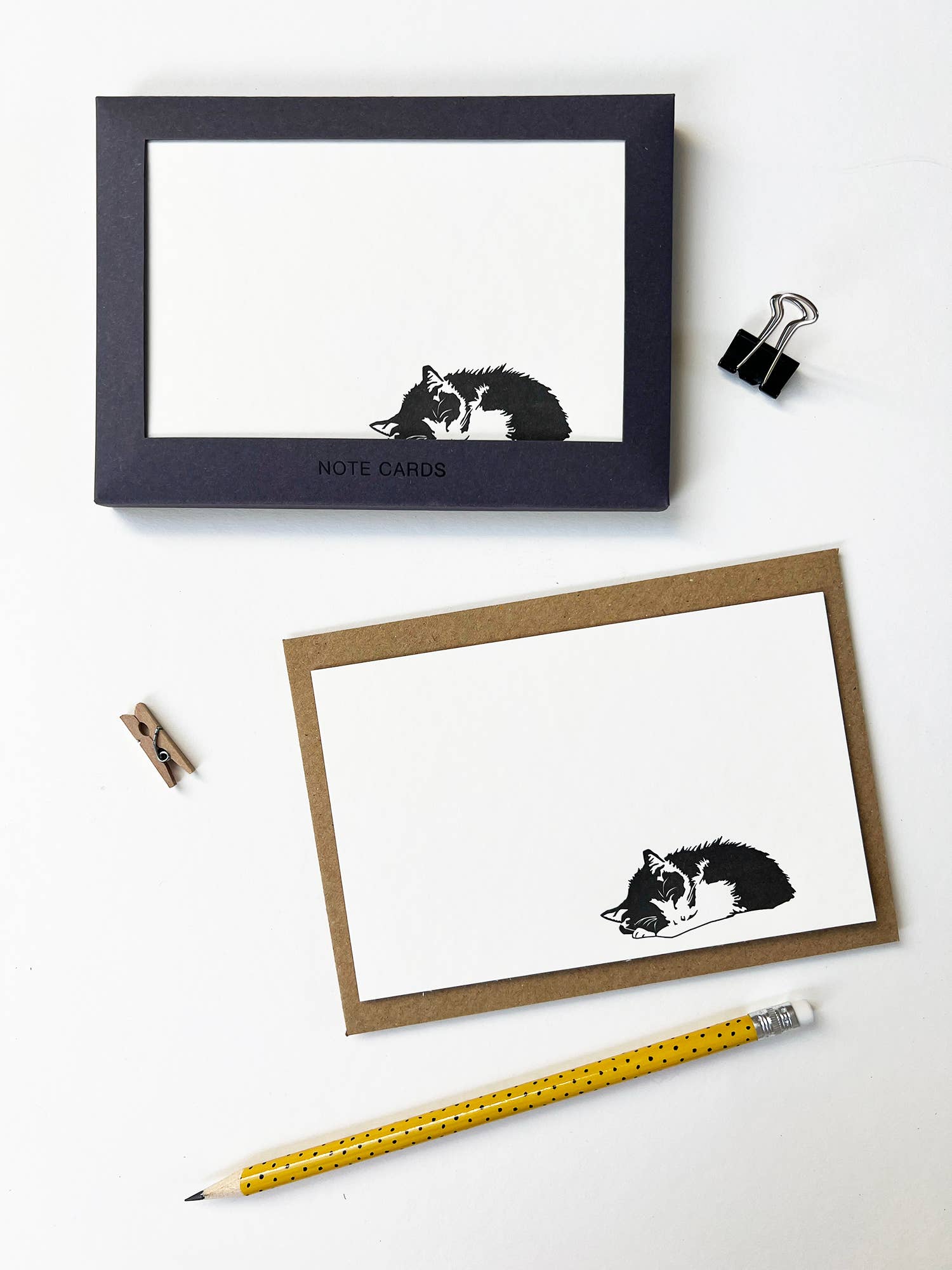 Casey Cat Correspondence Notecard Set | Set of 10: Thank You