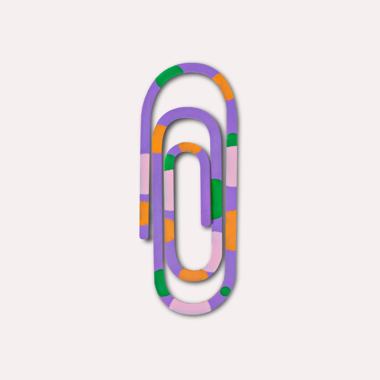 Paperclip 3D Printed Bookmark: Bubblegum
