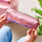 Leather Pencil Case With Personalisation: Tan