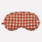Organic Cotton Eye Mask | Gingham | Ginger