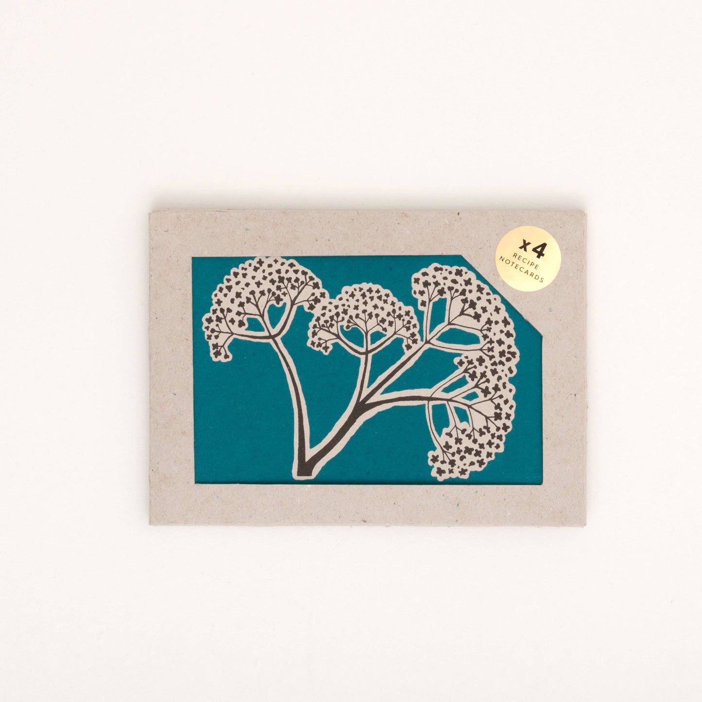 Recipe Notecard Pack (x4) -Flower