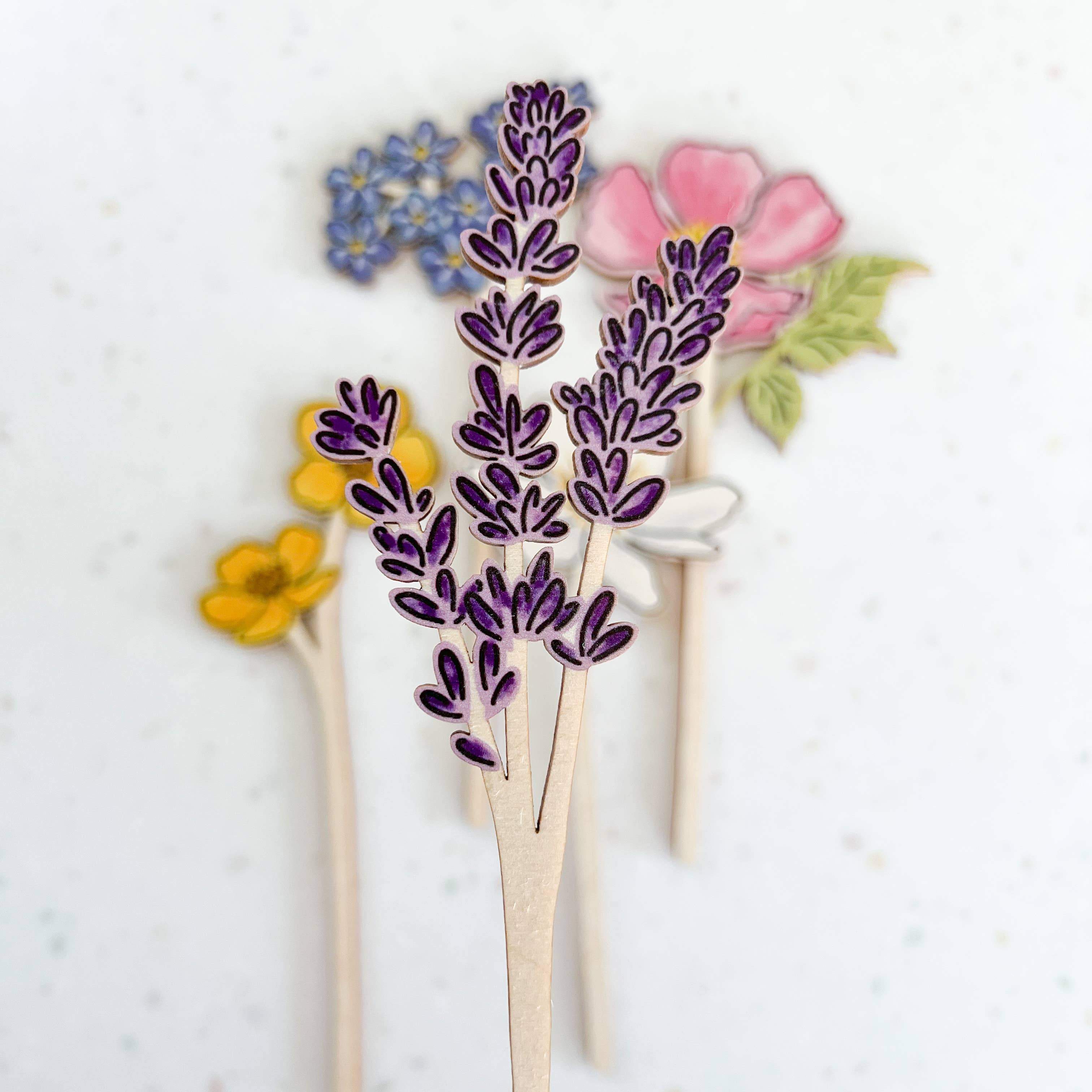 Wooden Wildflowers: Lavender