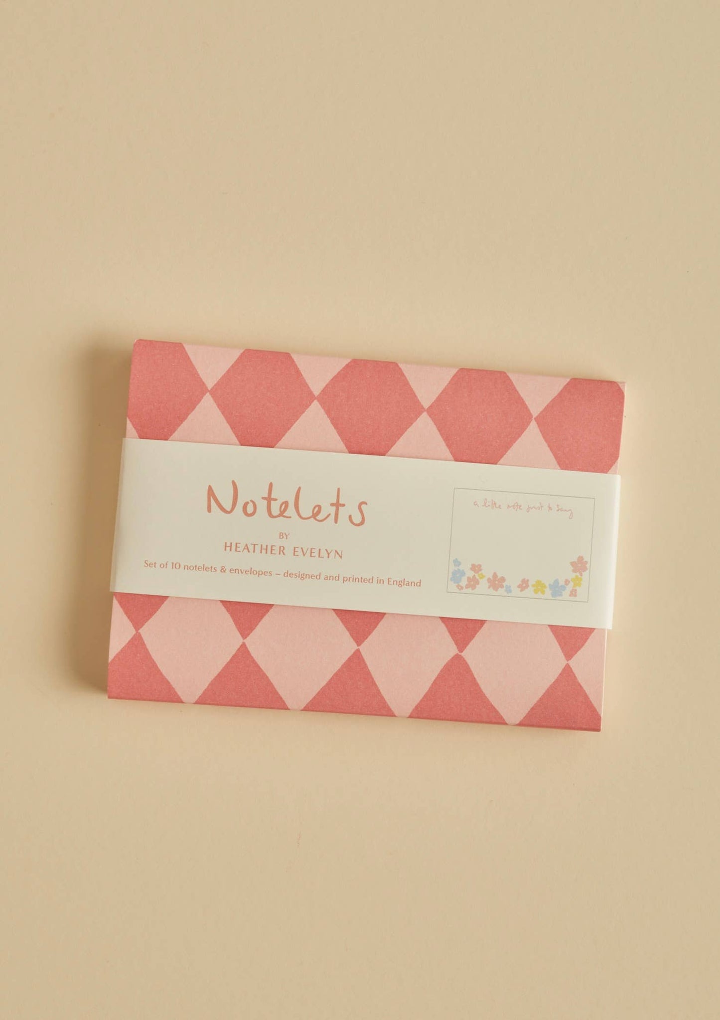 Set of 10 Notelets - A little note just to say Floral 