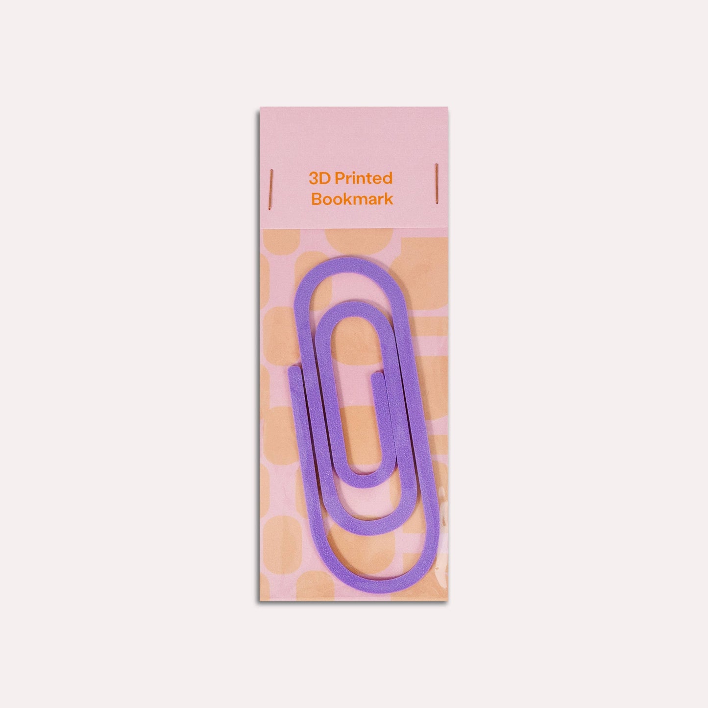 Paperclip 3D Printed Bookmark: Bubblegum