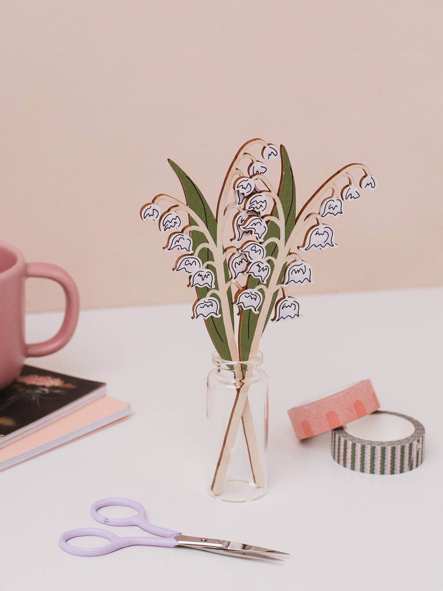 Wooden Lily Of The Valley – May Birth Flower - UK Made