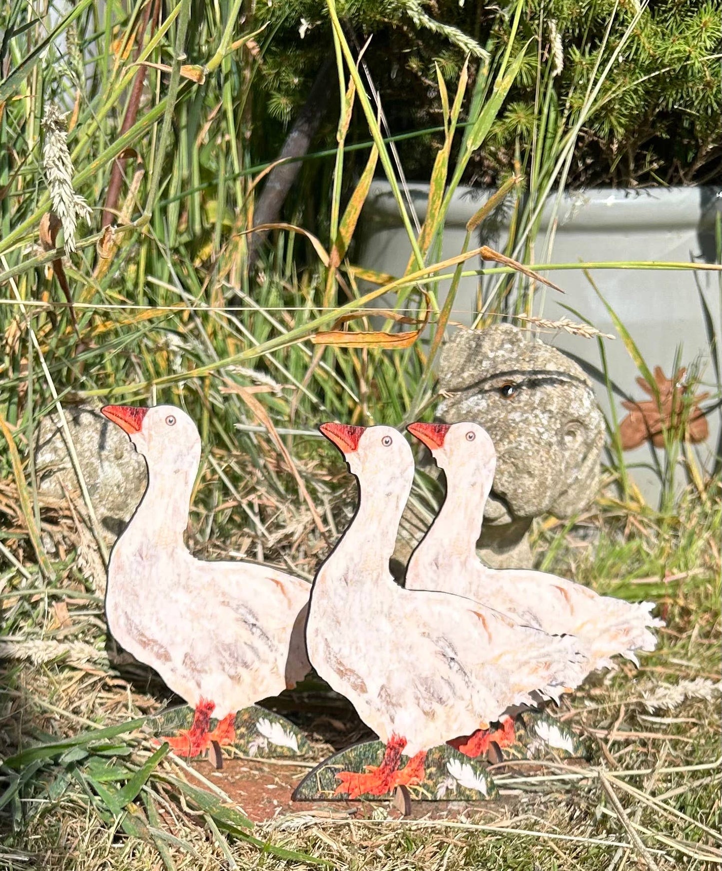 Goosey Gander laser cut birch plywood keepsake and card