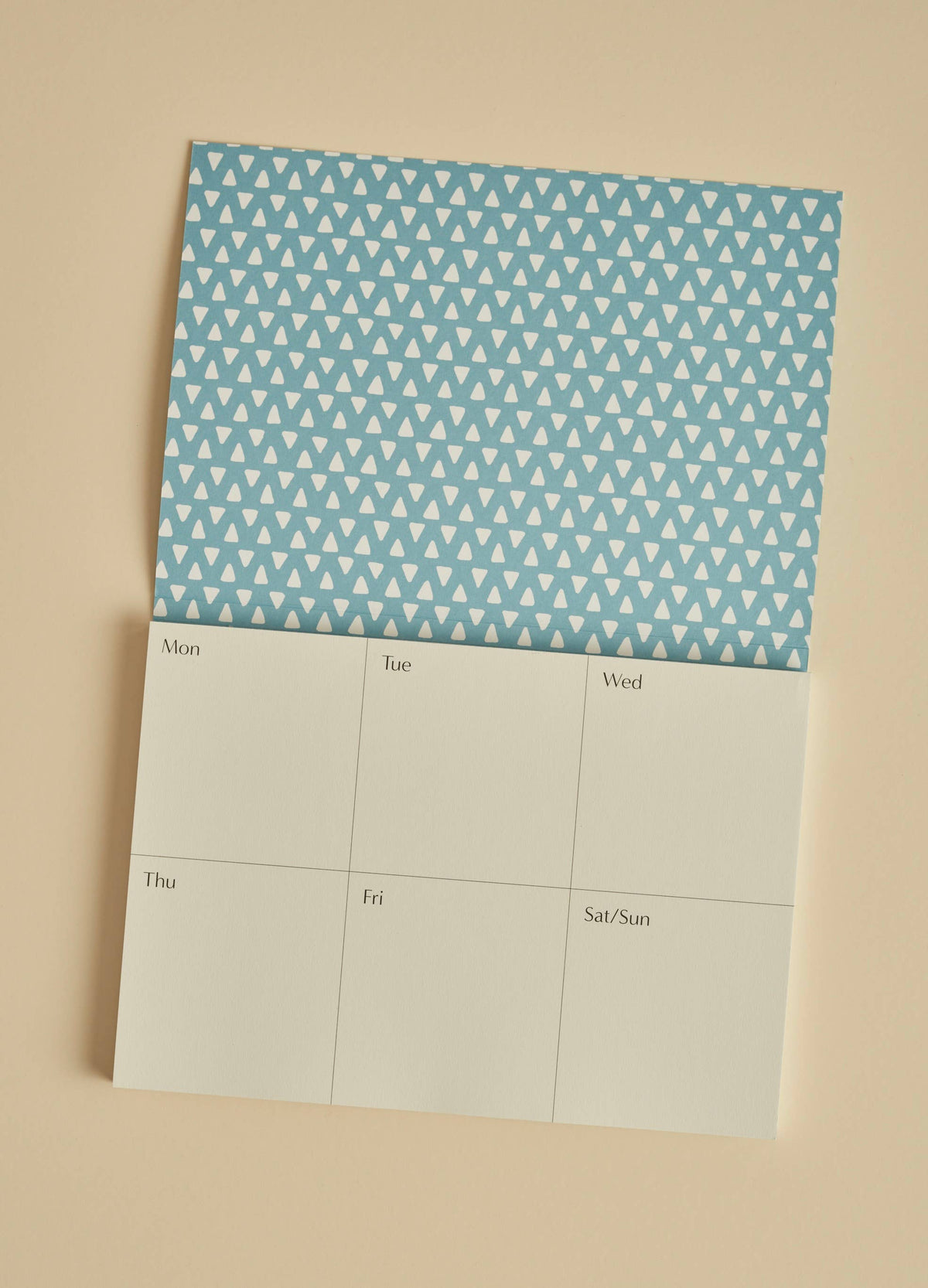 Weekly Planner Blue Triangles