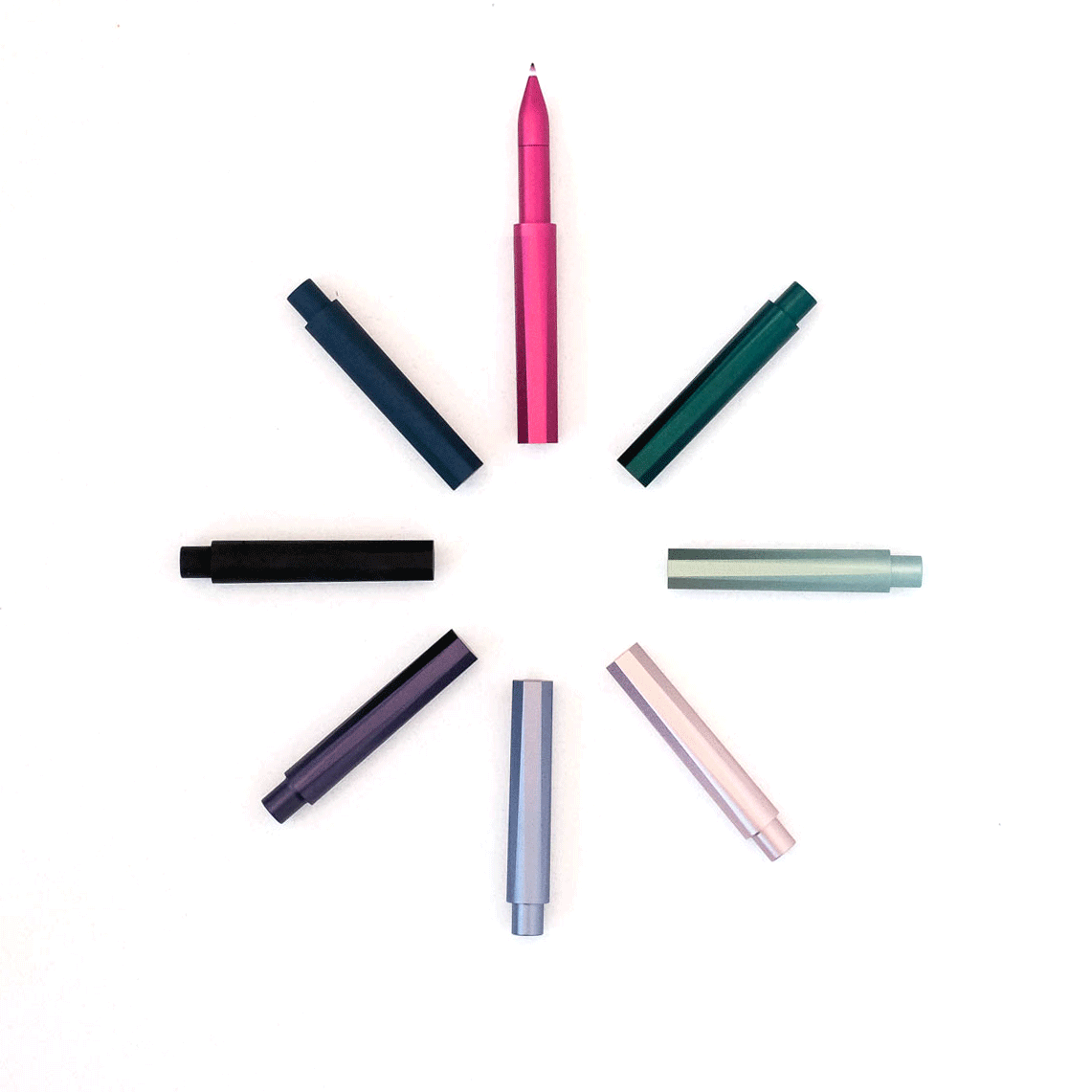 The Wren - Refillable Writing Pen: Raspberry