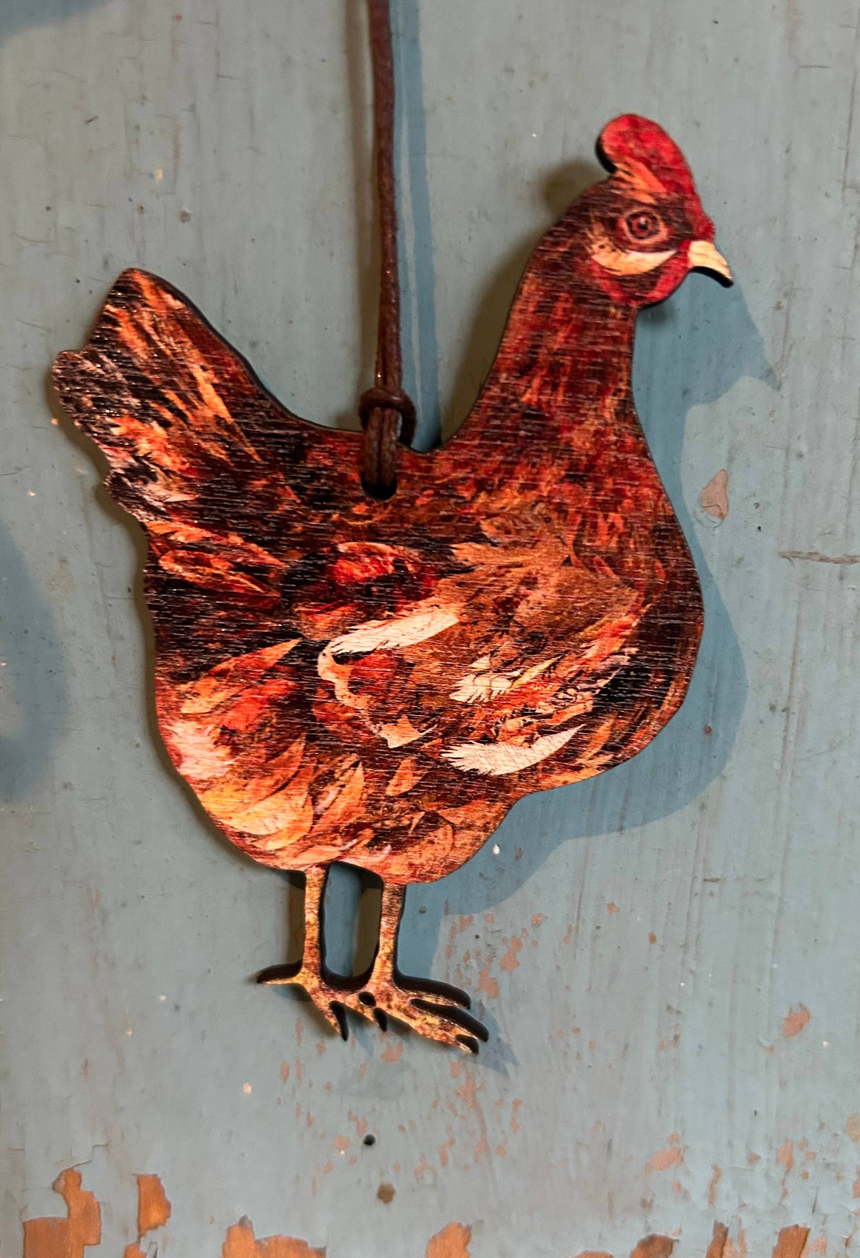 Henny Penny birch plywood decoration 