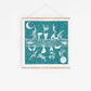 Celestial Bodies riso, swimming, friends, ocean, mooncycle