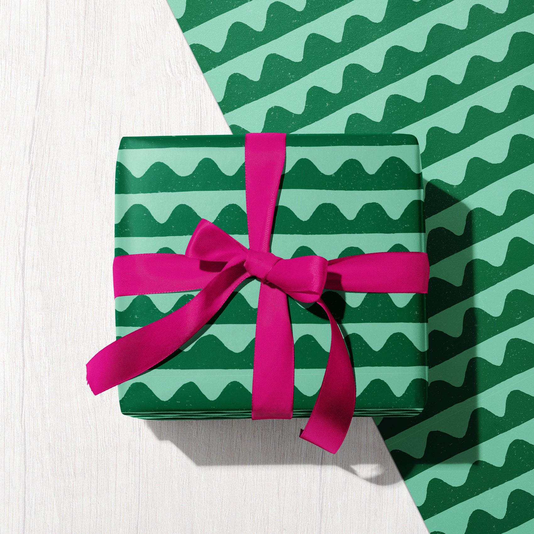 Land & Lake | Christmas Geometric Recycled Gift Wrap Paper