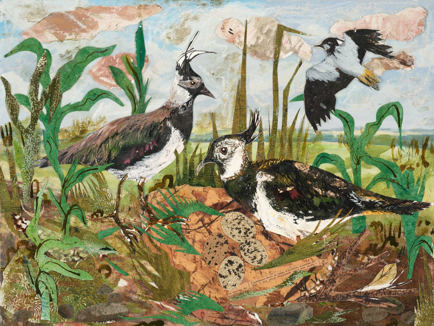Lapwing Nest laser cut birch plywood keepsake and card