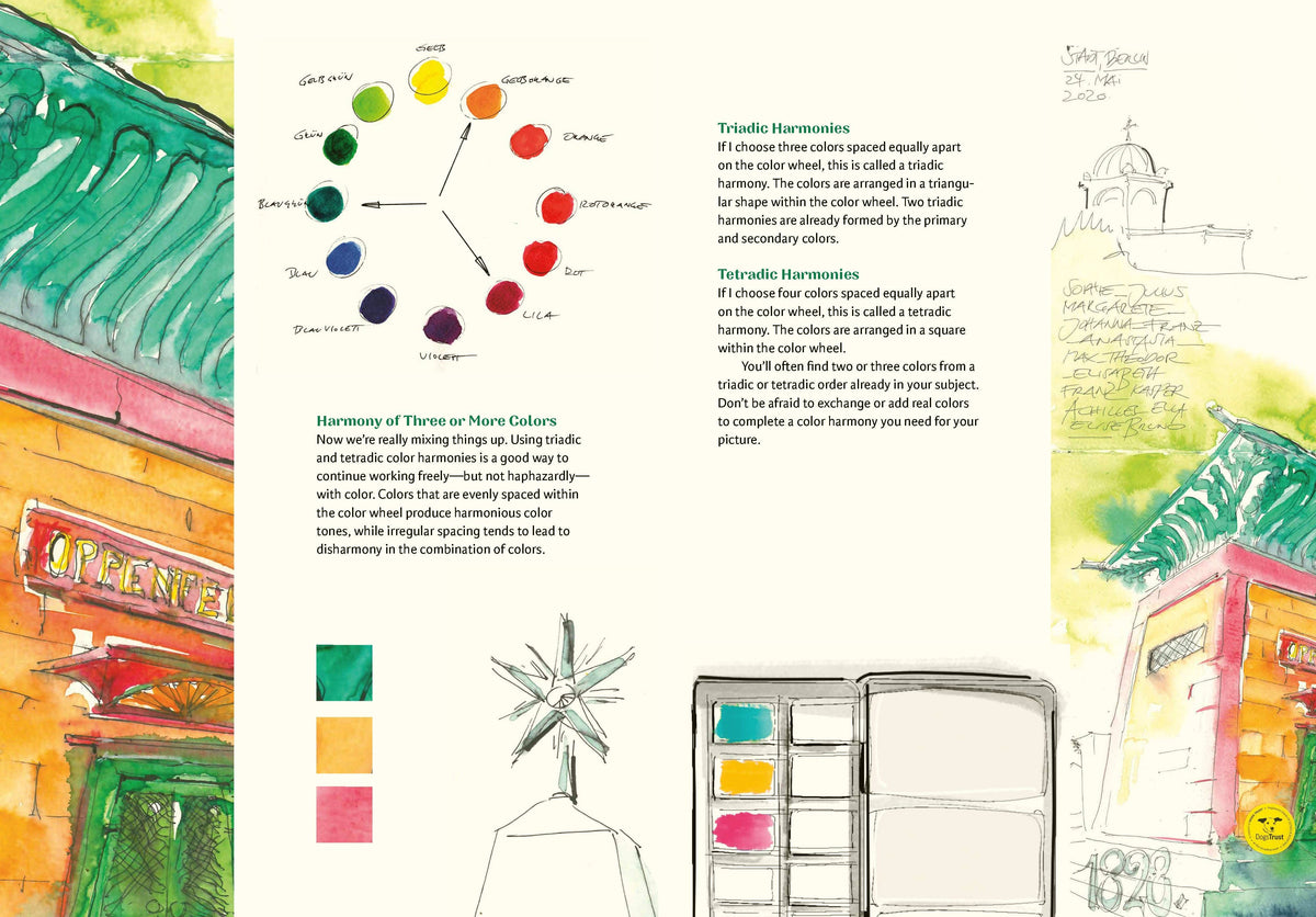 Sketching Outside - An Illustrated Guide to Making Art on the Go (Paperback)