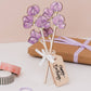 Wooden Sweet Pea Gift – April Birth Flower - Sustainable