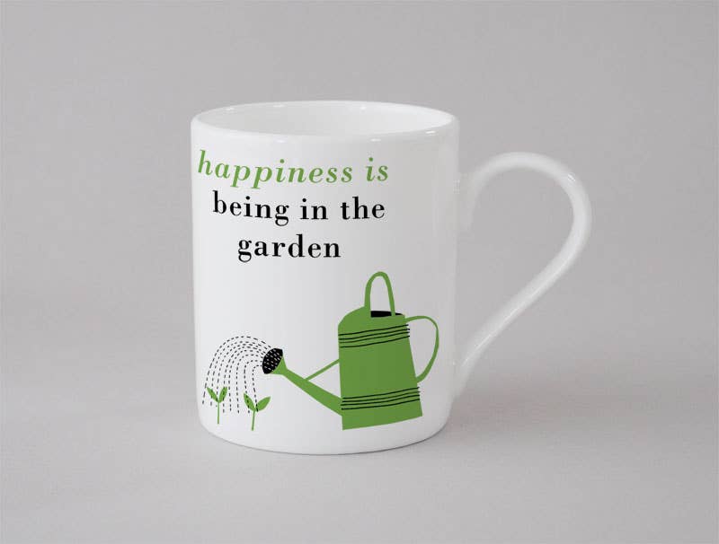 Happiness Gardening Small Mug Green