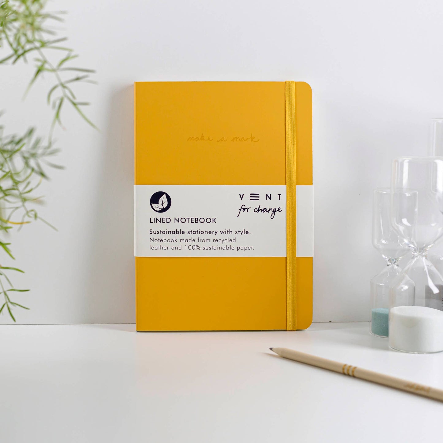 Make a Mark A5 Journal – Recycled Leather: Red