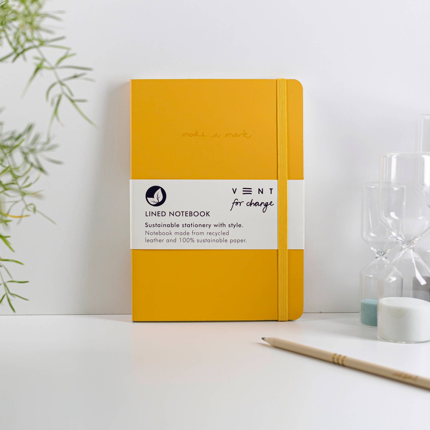 Make a Mark A5 Journal – Recycled Leather: Orange