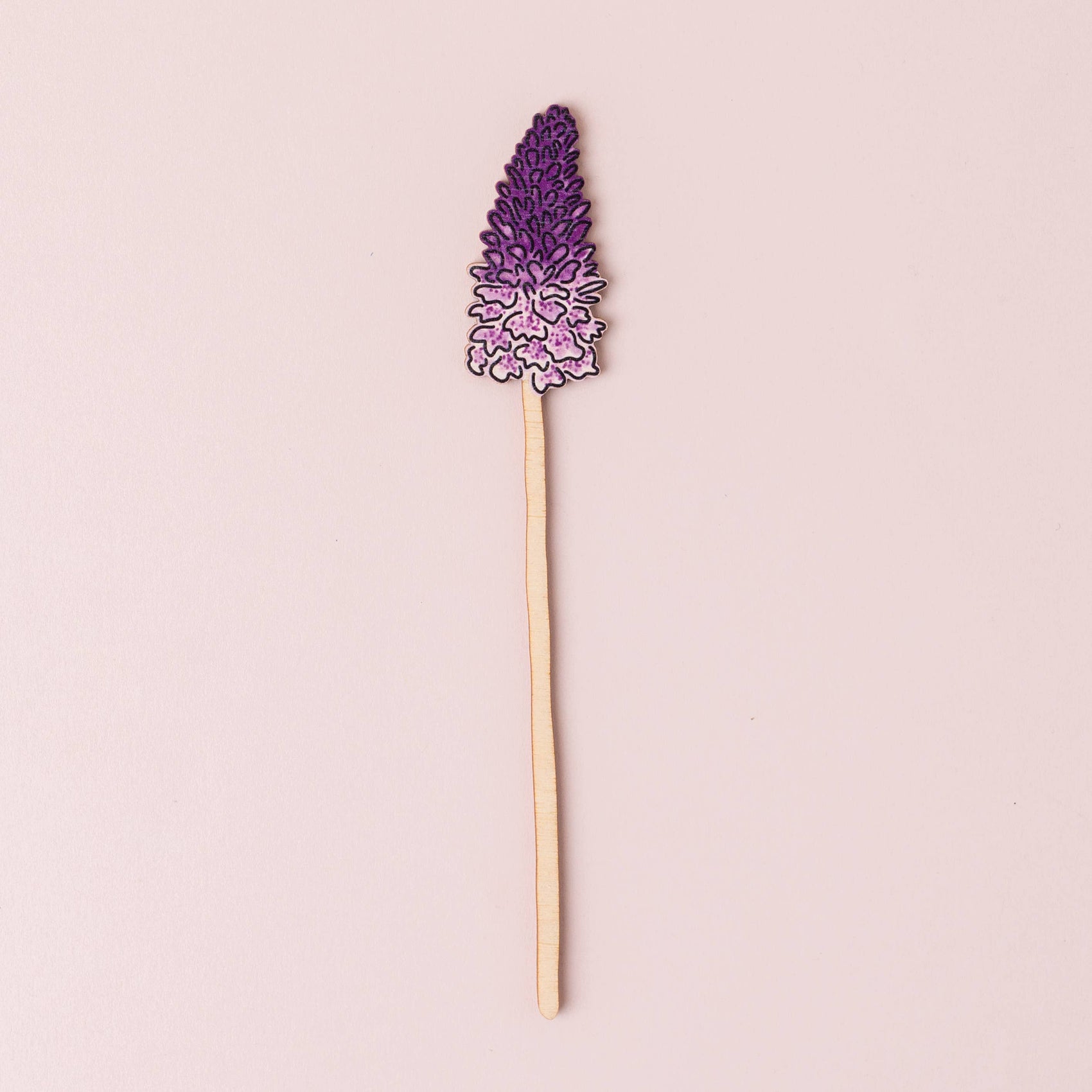 Wooden Wildflowers: Purple Orchid