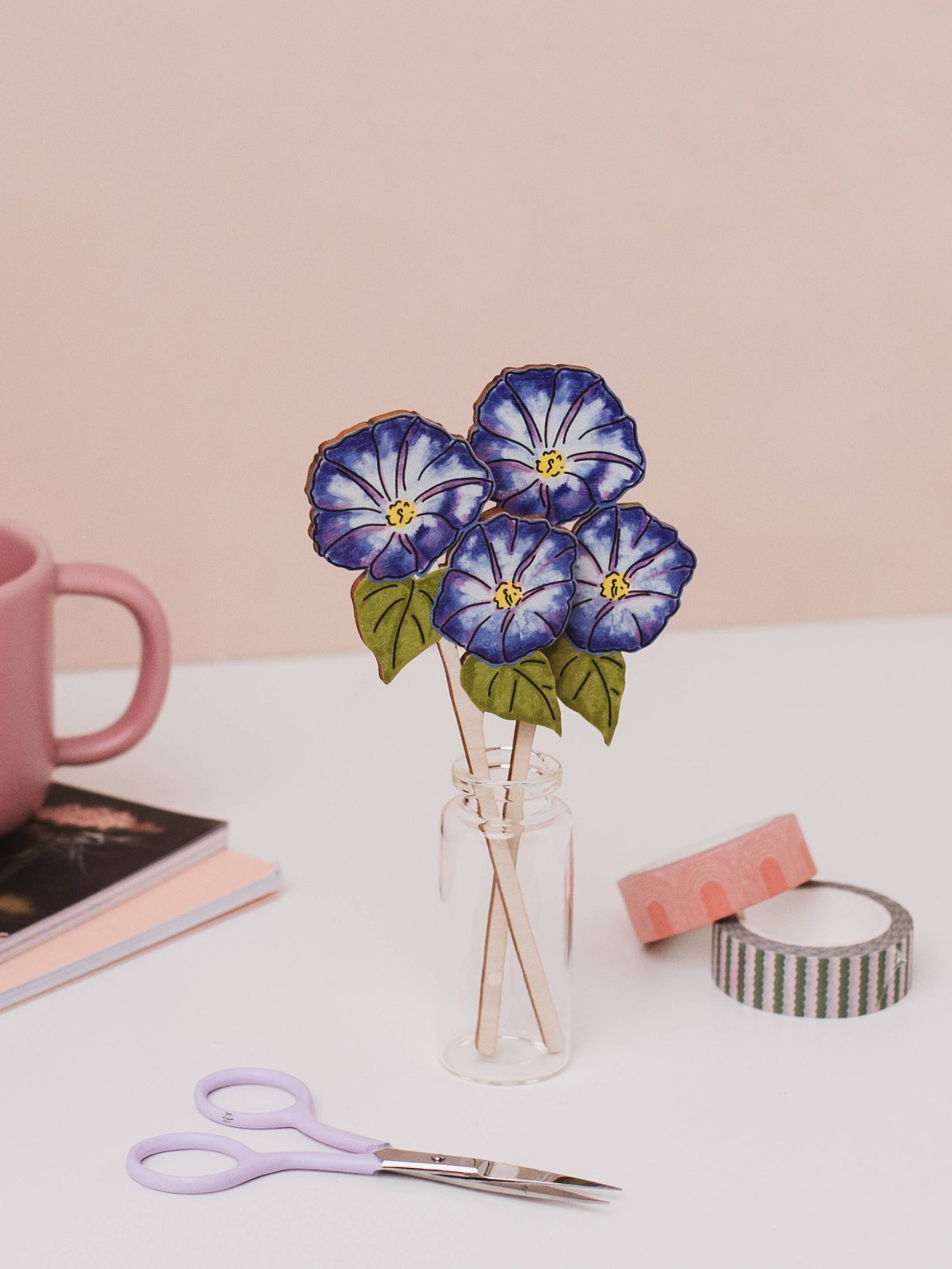 Wooden Morning Glory – September Birthday - Sustainable Gift