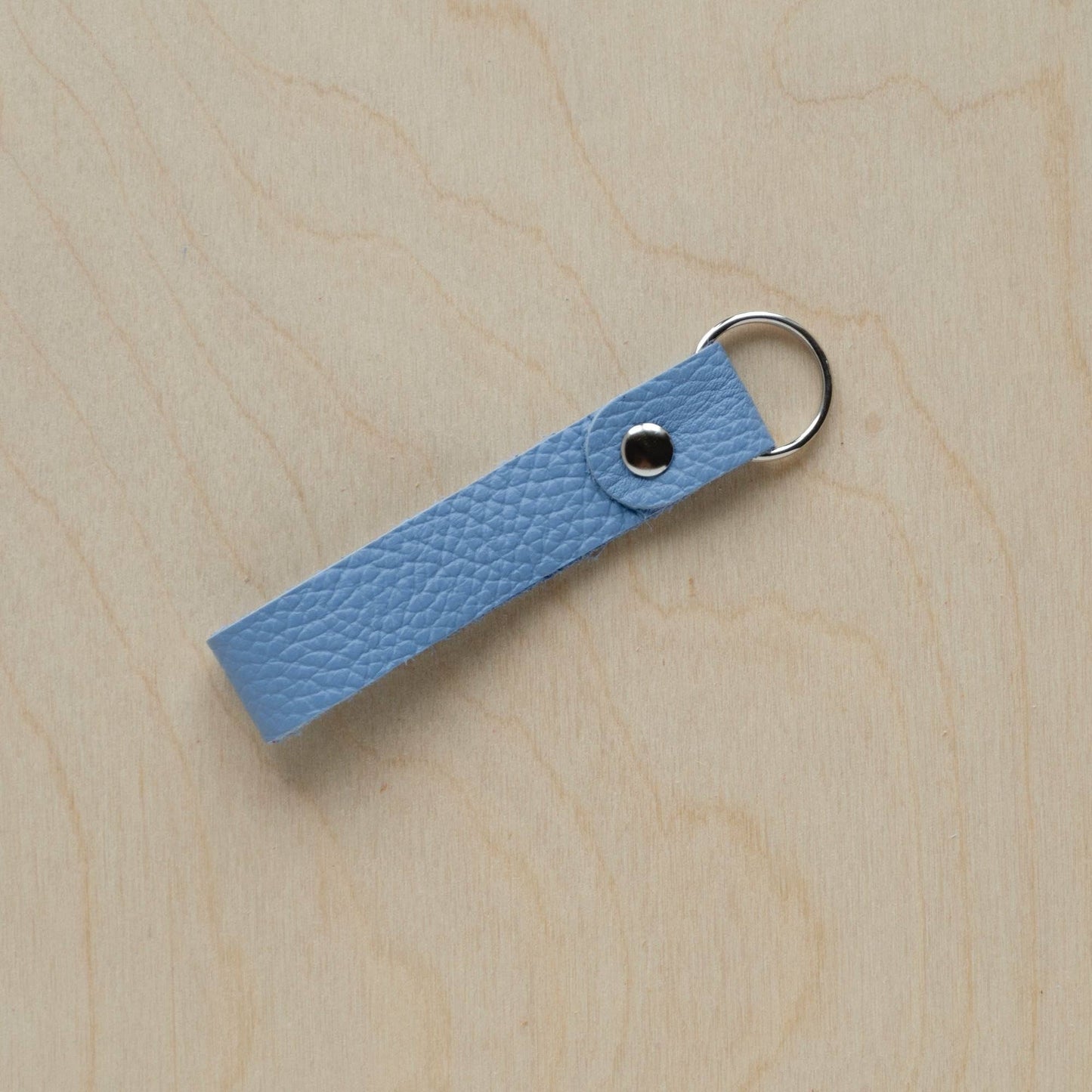 Leather Loop Keyrings: Baby Pink / Gold