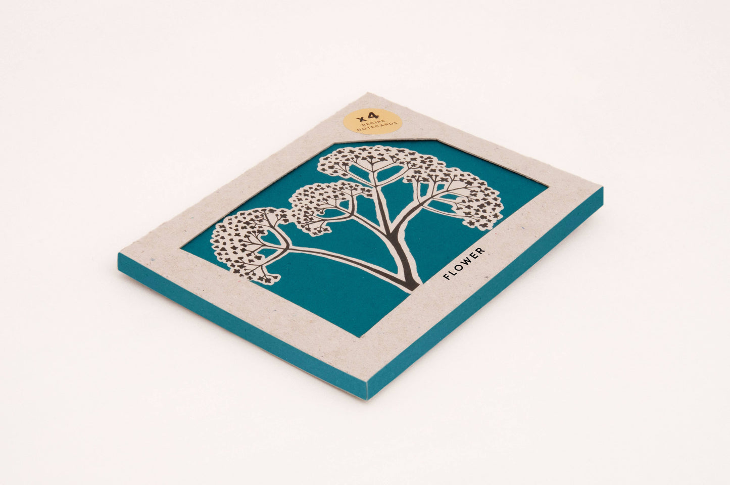 Recipe Notecard Pack (x4) -Flower