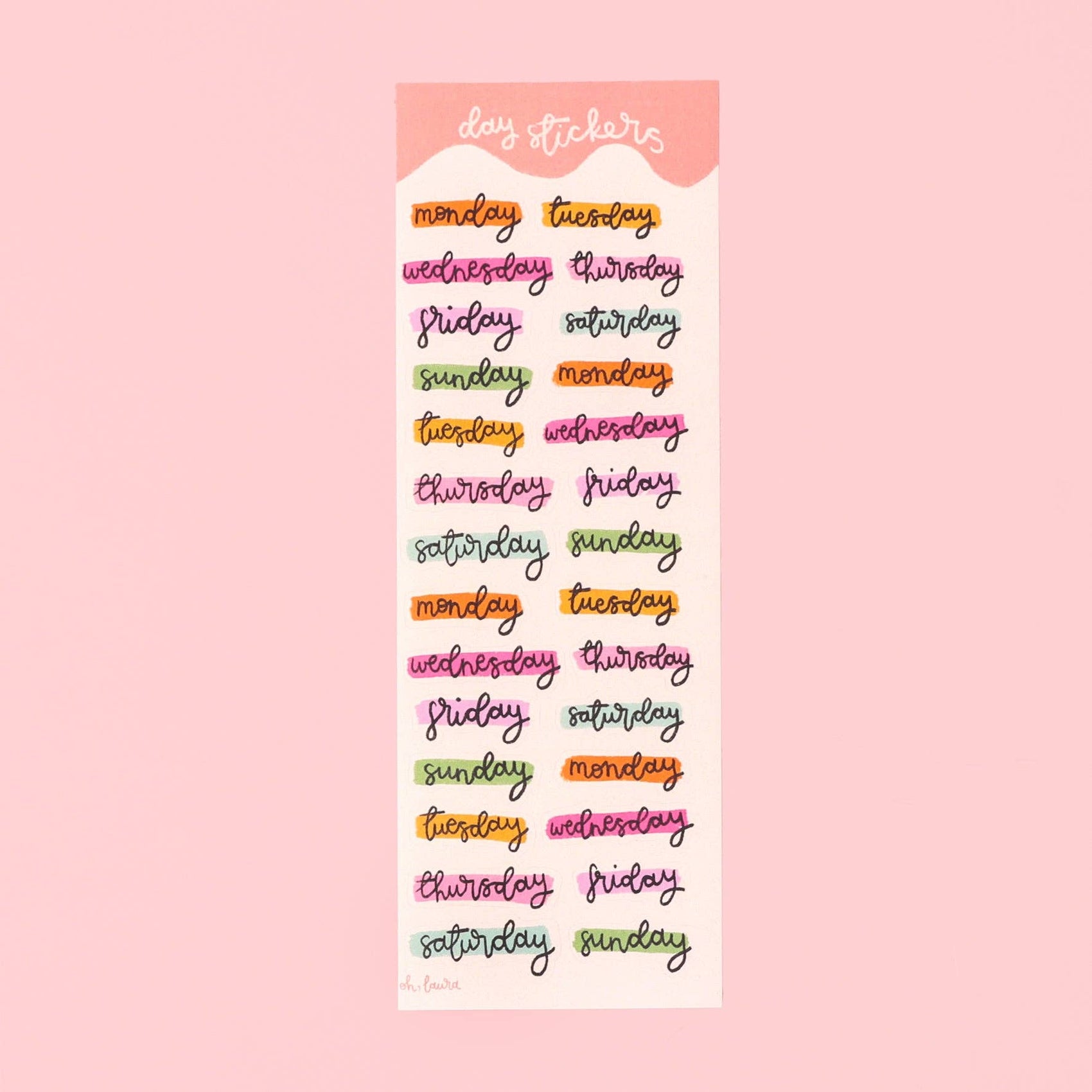 Planner Stickers - Days