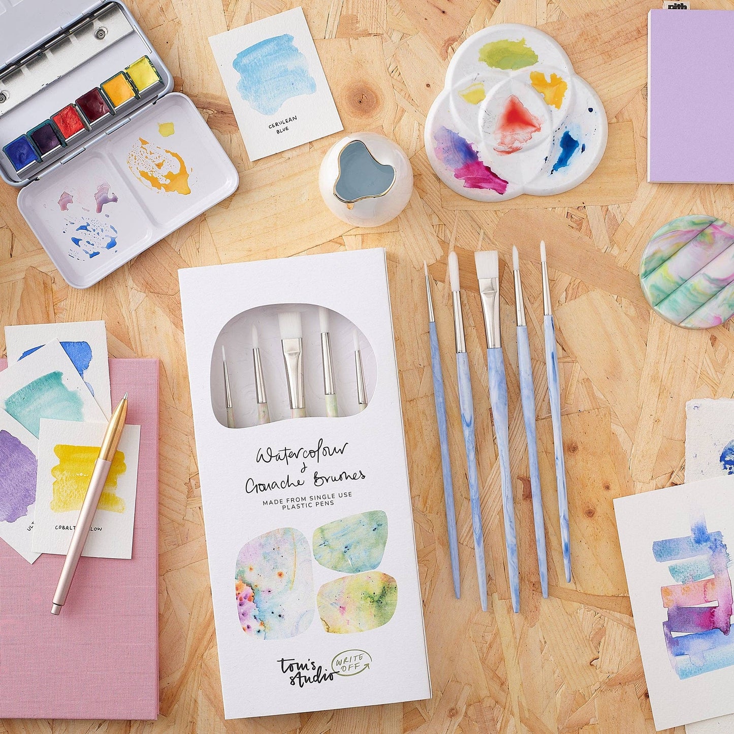 Write Off Paintbrush set: Funfetti