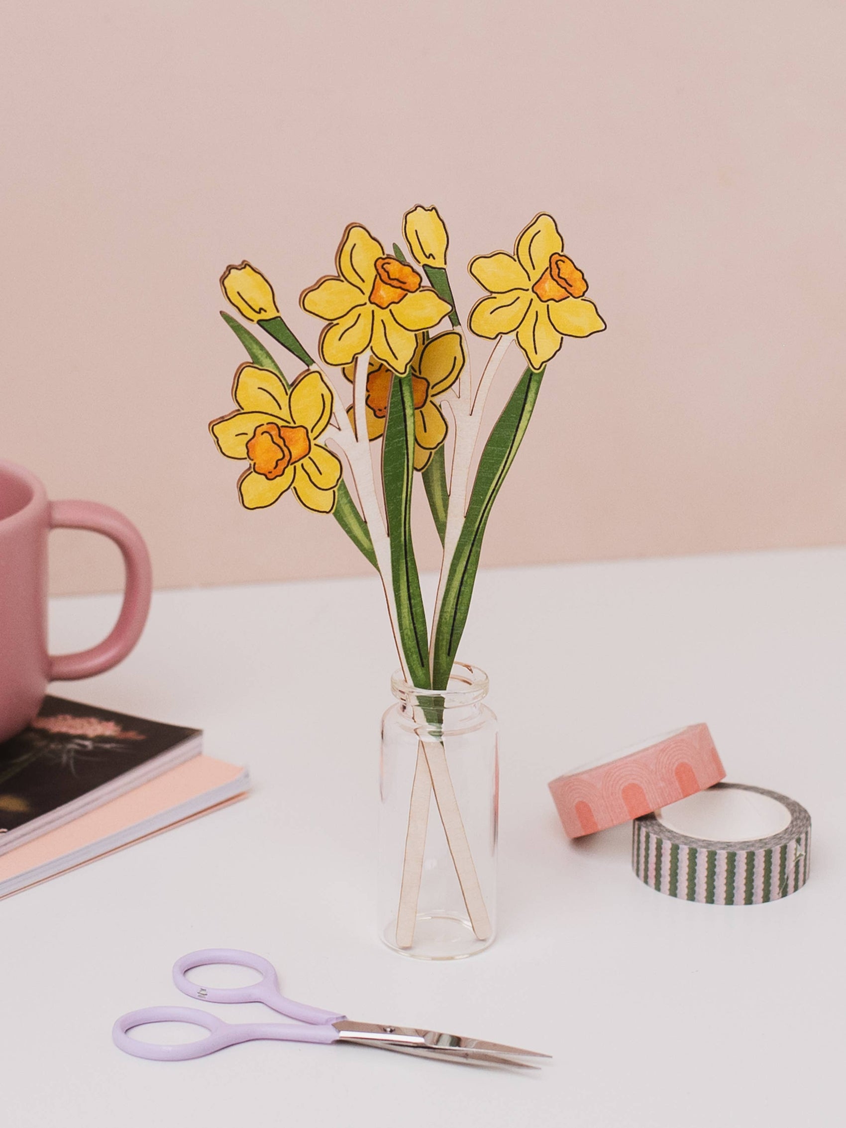 Wooden Daffodil Gift – March Birth Flower - Sustainable Gift