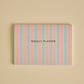 Weekly Planner Stripe Blue & Pink