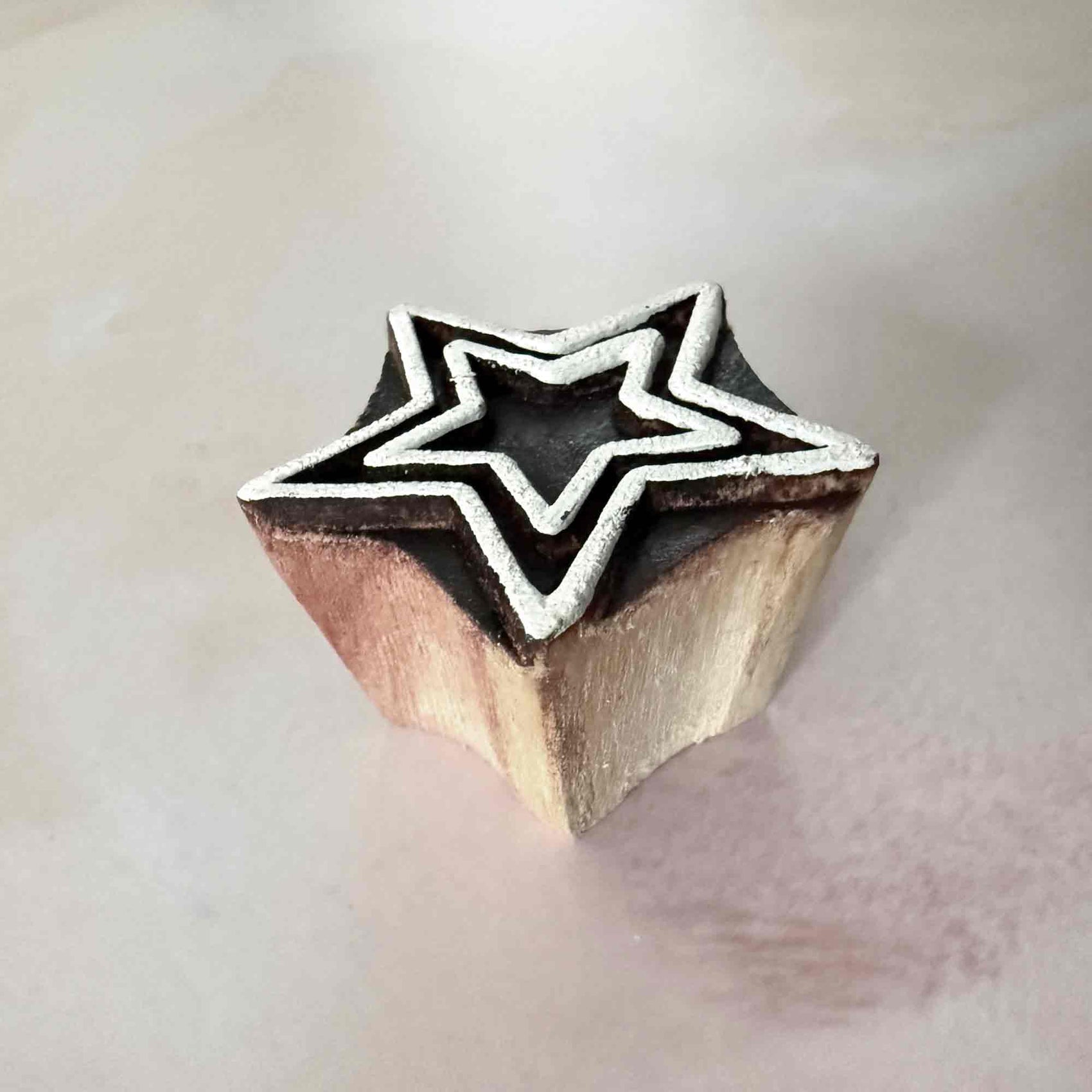 Twinkle - Indian Wood Block Stamp | Star Design Wooden Stamp