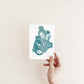 Kitty riso print, cat lover gift, cat print, woman and cat