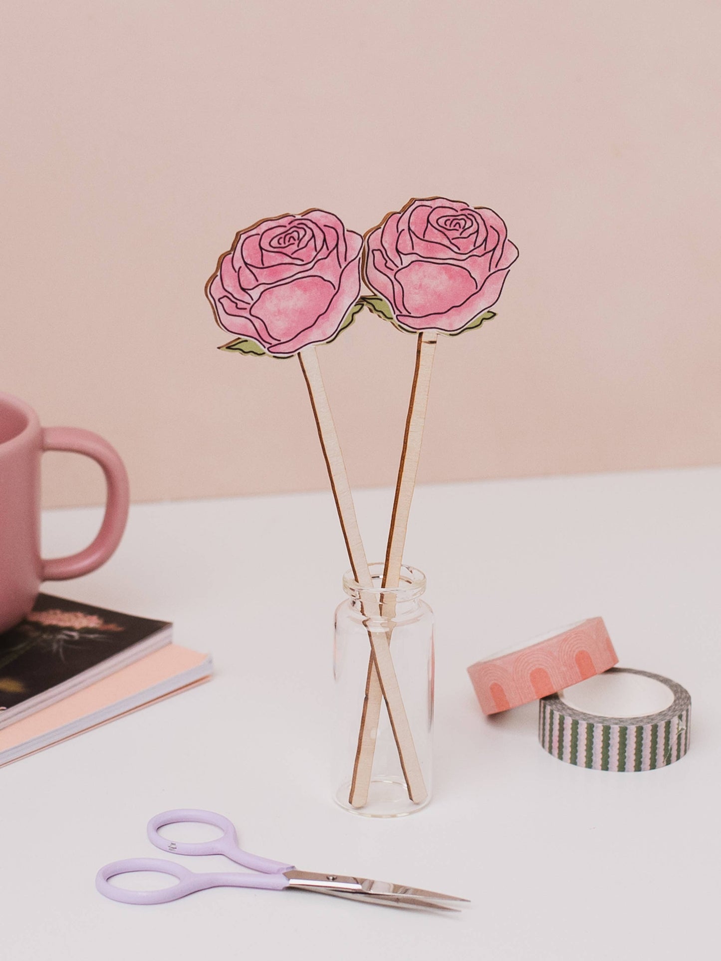 Wooden Rose Gift – June Birth Flower - Sustainable Gift