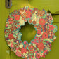 Christmas Foliage Cotton Board Wreath