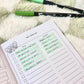 Reading Journal Fantasy Forest, 50 Page Book Review Notebook