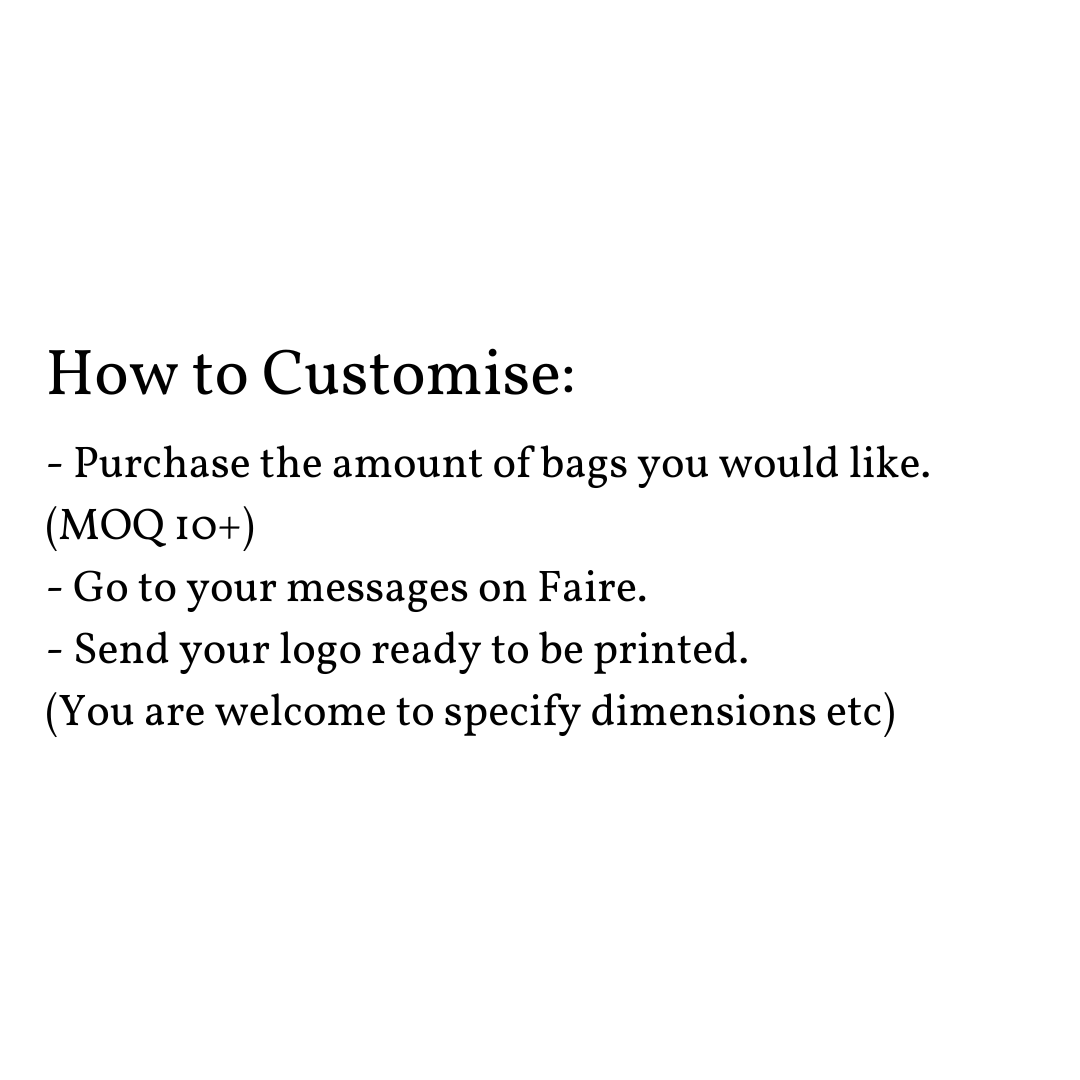 Custom Branded Tote Bag - Your Shop Logo on a Tote Bag: White