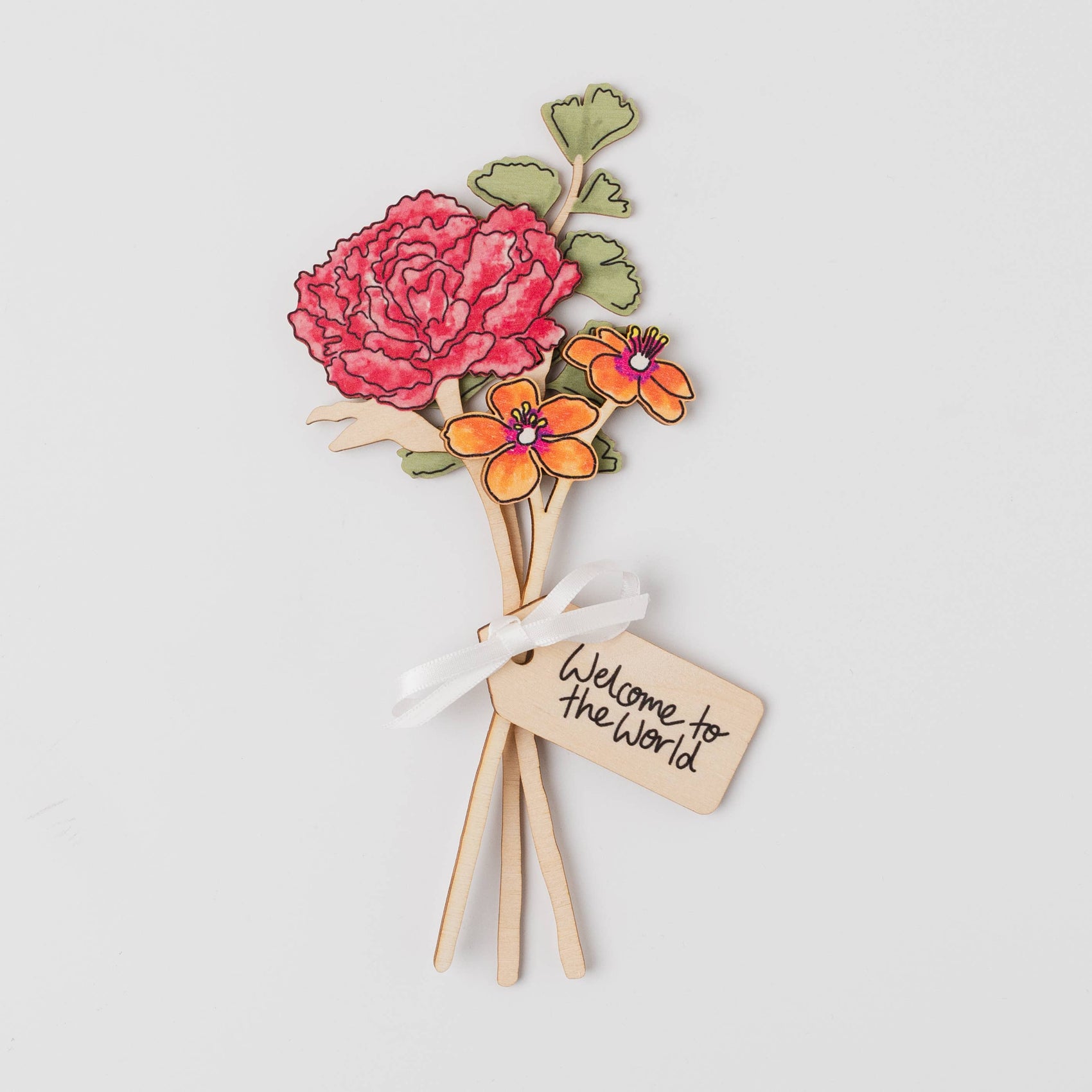 Wooden Gift Tag: Love & Hugs