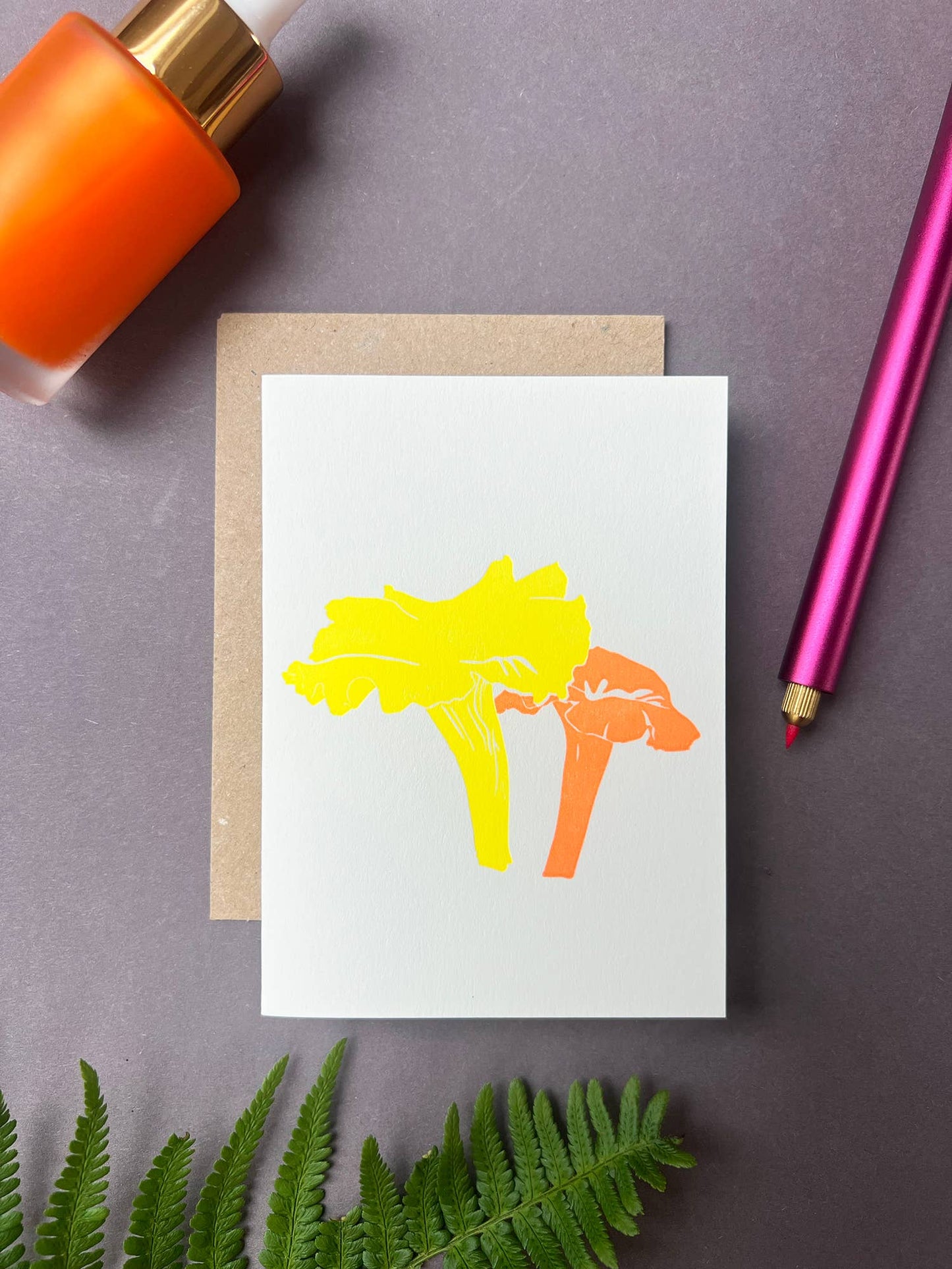 Neon Fungi Notecard Set | Set of 8