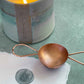 Double Handle Wax Melting Spoon - Solid Copper | Handmade