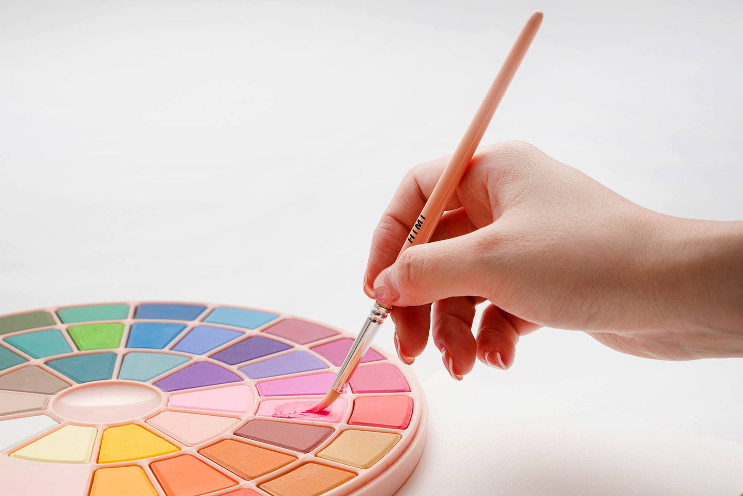 HIMI Solid Watercolour Set 38 In Pans Colours, Pink