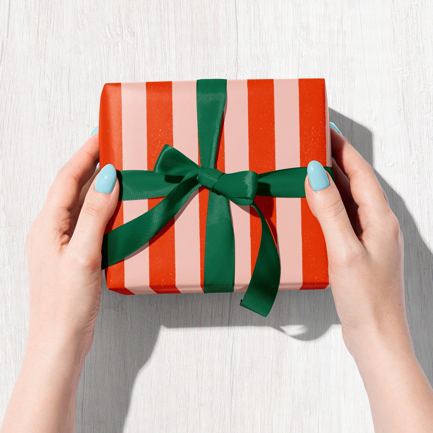 Candy Stripe | Modern-Retro Recycled Gift Wrap Paper