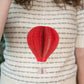 Hot Air Balloon Ornament-Bookish Decor-Christmas Ornament: Natural Book